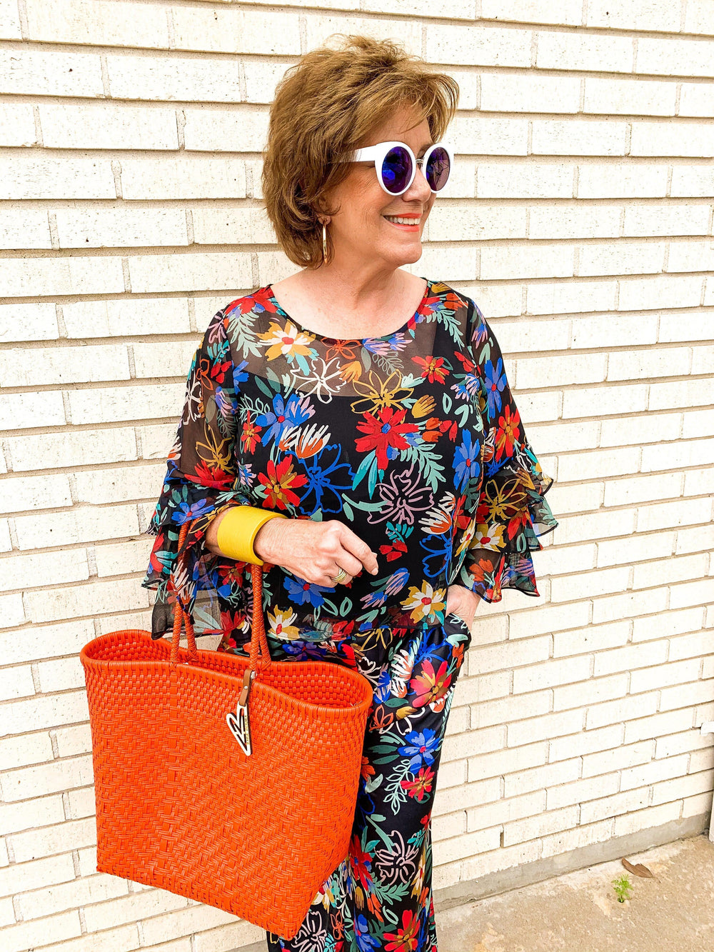 Floral Palazzo Pants - Très Chic