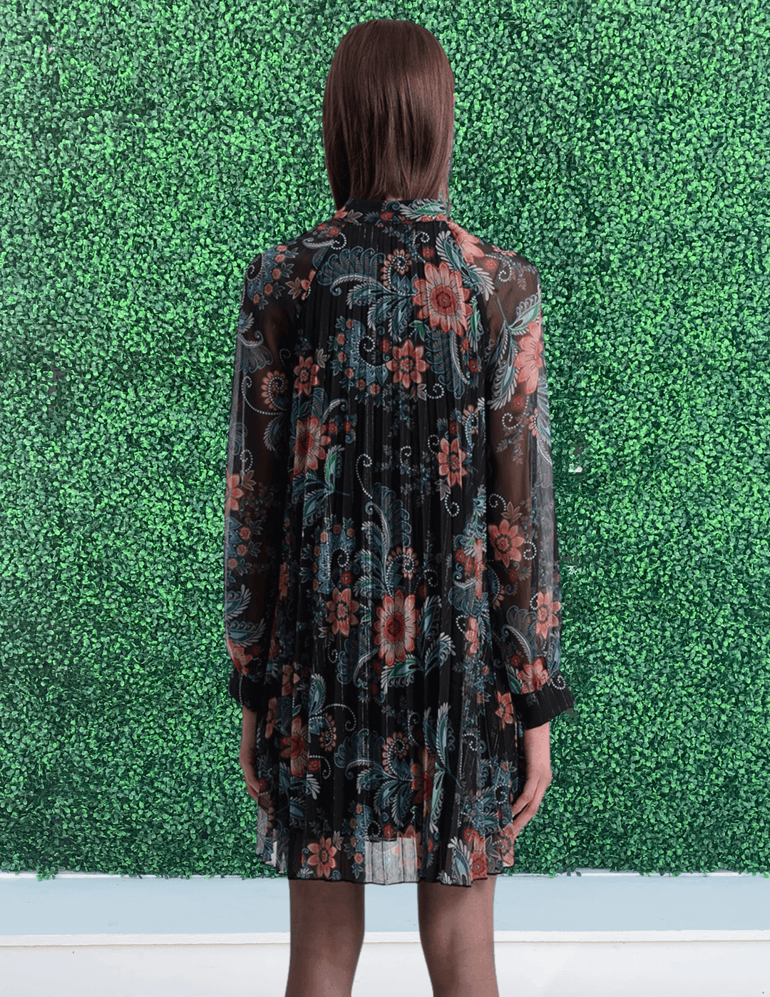 Houston clothing store dress with shimmer fabric