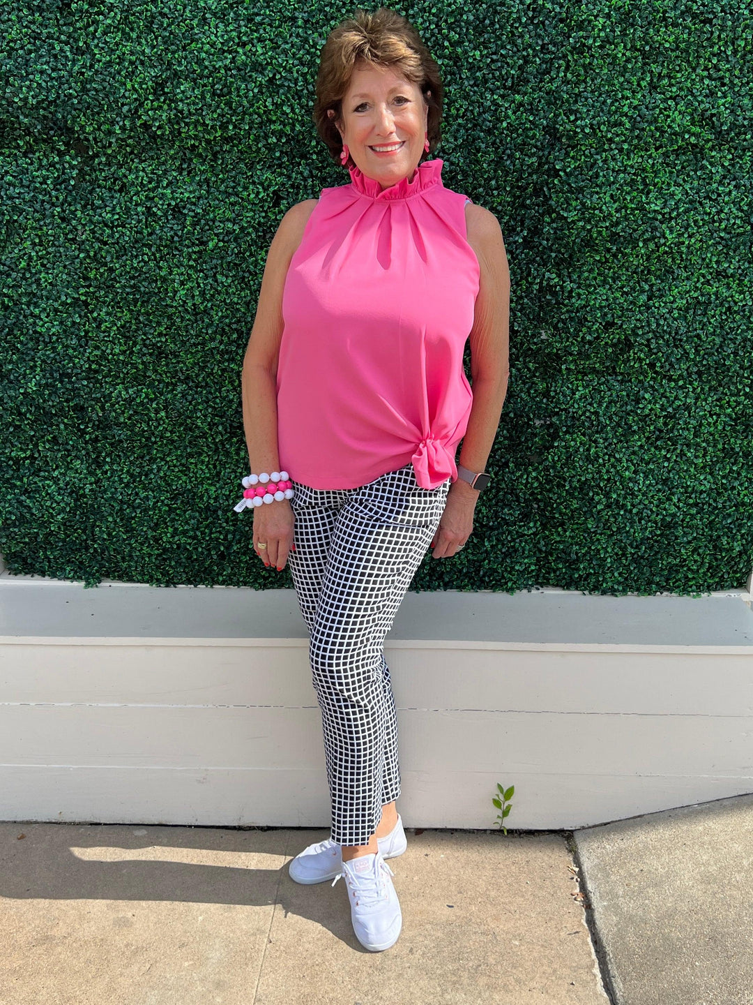 black and white slacks for women houston boutique Up! pants