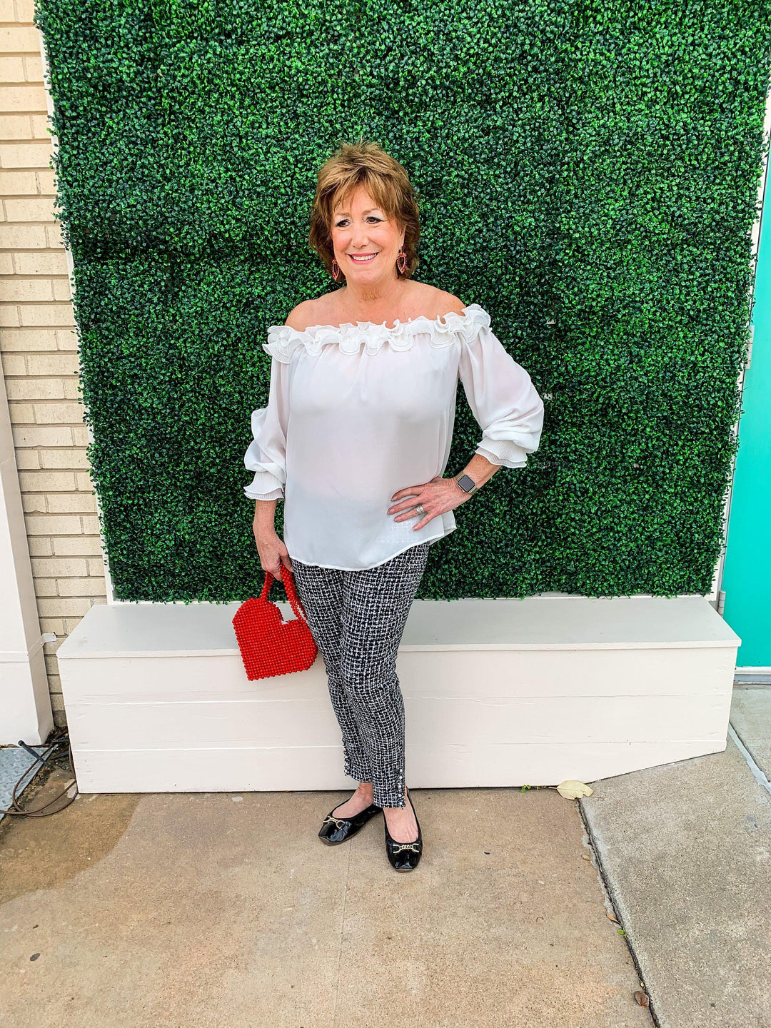 Ruffled Off the Shoulder Top - Très Chic
